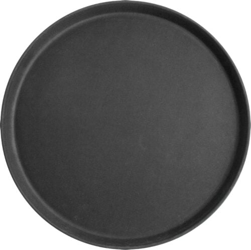 Tava neagra rotunda pentru servire 40cm
